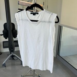Veronica Beard White Sleeveless Tee